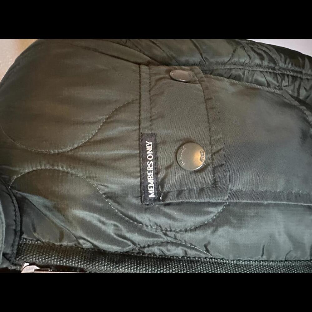Members Only Puffer Jacket Army Green Size Small - Picture 2 of 6